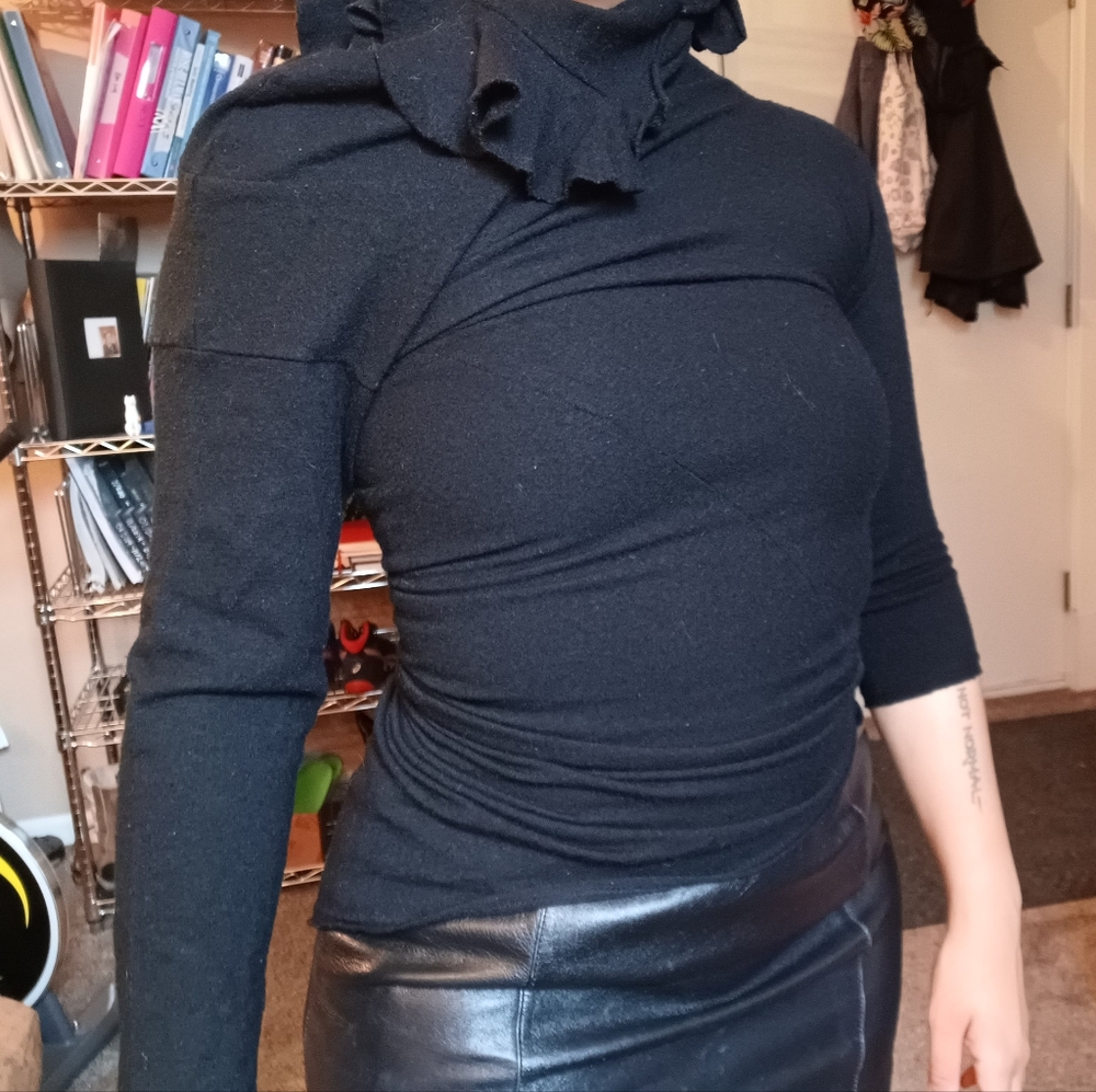 Comme Des Garçons asymmetrical sweater